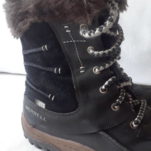 Merrell. Waterproof Leather Winter Boots. Decora Sonata. Size 7B (37.5) - Picture 8 of 16